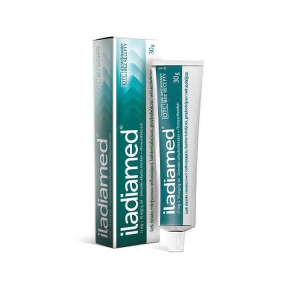 Iladiamed, 1 mg+10 mg/g, żel, 30 g Iladiamed, 1 mg+10 mg/g, żel, 30 g - zdjęcie produktu