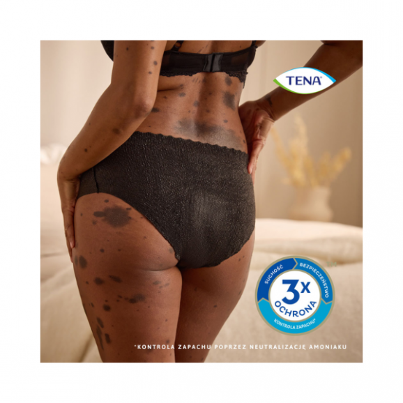 Tena Silhouette Lady Pants Plus, bielizna chłonna, Black, rozmiar M, 75-105 cm, 12 szt. - zdjęcie produktu