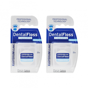 Elgydium Clinic DentalFloss Expanding, nić dentystyczna 25 m, Mint, 2 x 1 szt. - zdjęcie produktu