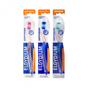 Elgydium Diffusion, szczoteczka do zębów, Souple Soft, 3 x 1 szt. - zdjęcie produktu