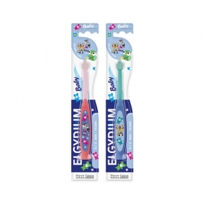 Elgydium Baby, szczoteczka do zębów dla dzieci 0-2 lat, 2 x 1 szt. - zdjęcie produktu