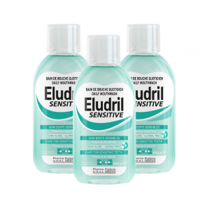 Eludril Sensitive, płyn do płukania jamy ustnej, 3 x 500 ml - zdjęcie produktu