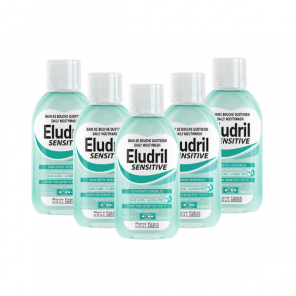 Eludril Sensitive, płyn do płukania jamy ustnej, 5 x 500 ml - zdjęcie produktu