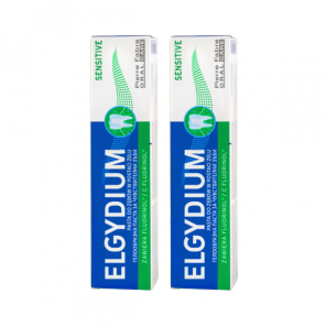 Elgydium Sensitive, pasta do zębów w postaci żelu, 2 x 75 ml - zdjęcie produktu