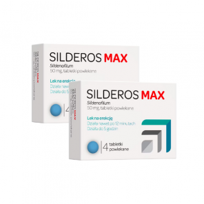 Silderos Max 50 mg, tabletki powlekane, 2 x 4 szt. - zdjęcie produktu