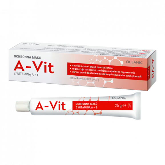 A-Vit Maść ochronna z witaminą A+E, 25 g A-Vit Maść ochronna z witaminą A+E, 25 g - zdjęcie produktu