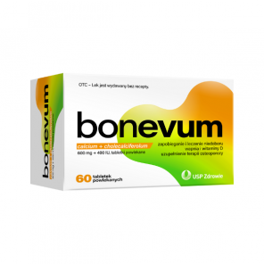 Bonevum 600 mg + 400 I.U., tabletki powlekane, 60 szt. - zdjęcie produktu