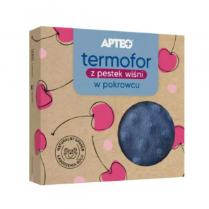 Apteo, termofor z pestek wiśni z pokrowcem, 1 szt. - zdjęcie produktu