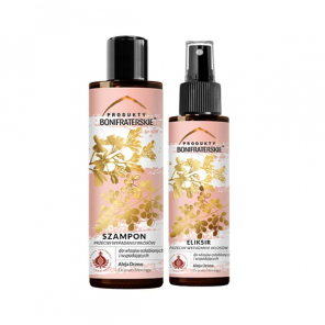 Produkty Bonifraterskie Szampon 200 ml + Eliksir 100 ml, przeciw wypadaniu włosów, zestaw, 1 szt. - zdjęcie produktu