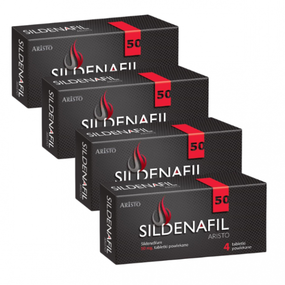 Sildenafil Aristo 50 mg, tabletki 4 x 4 szt. Sildenafil Aristo 50 mg, tabletki 4 x 4 szt. - zdjęcie produktu