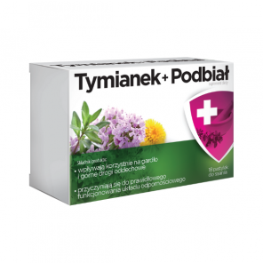 Tymianek + Podbiał Aflofarm, pastylki do ssania, 18 szt. - zdjęcie produktu