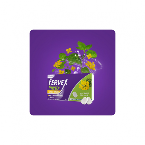 Fervex Phyto Gardło i Kaszel, pastylki do ssania, 20 szt. - zdjęcie produktu