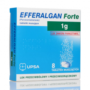 Efferalgan Forte 1 g, tabletki musujące, 8 szt. - zdjęcie produktu