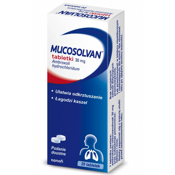 Mucosolvan 30 mg, tabletki, 20 szt. - zdjęcie produktu