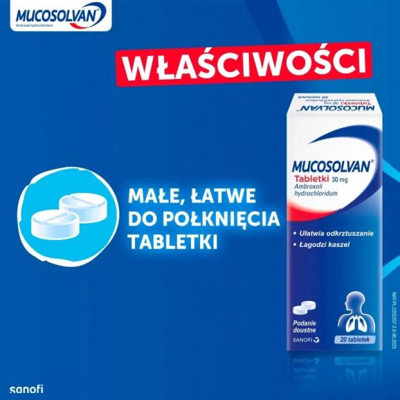 Mucosolvan 30 mg, tabletki, 20 szt. - zdjęcie produktu