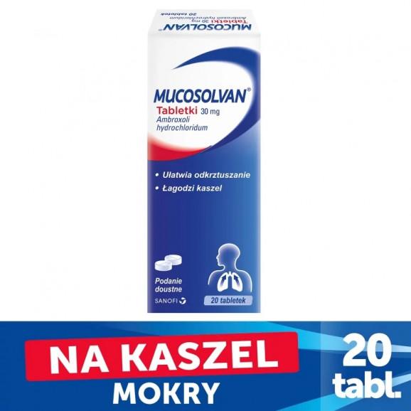 Mucosolvan 30 mg, tabletki, 20 szt. - zdjęcie produktu