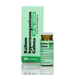 Kalium hypermanganicum Galena, tabletki odkażające do przemywania skóry, ran, 30 szt. - zdjęcie produktu
