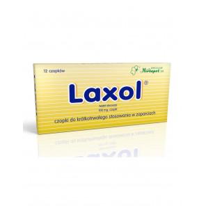 Laxol 100 mg, czopki, 12 szt. - zdjęcie produktu