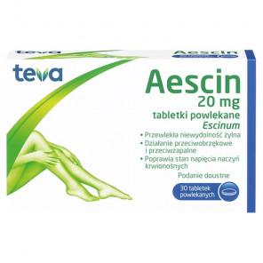 Aescin, 20 mg, tabletki powlekane, 30 szt. - zdjęcie produktu