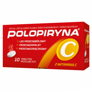 Polopiryna C, tabletki, musujące, 10 szt. - zdjęcie produktu