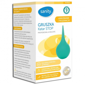 Sanity Katar Stop, gruszka dla dzieci powyżej 12 miesiąca, nr 9, z miękkim końcem, 1 szt. - zdjęcie produktu