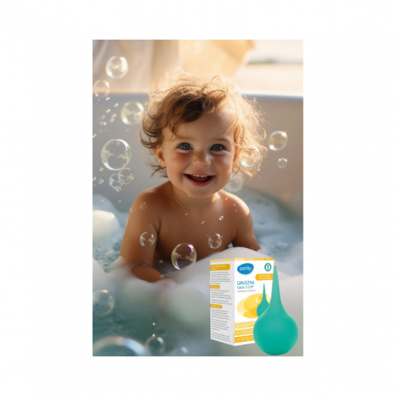 Sanity Katar Stop, gruszka dla dzieci powyżej 12 miesiąca, nr 9, z miękkim końcem, 1 szt. - zdjęcie produktu