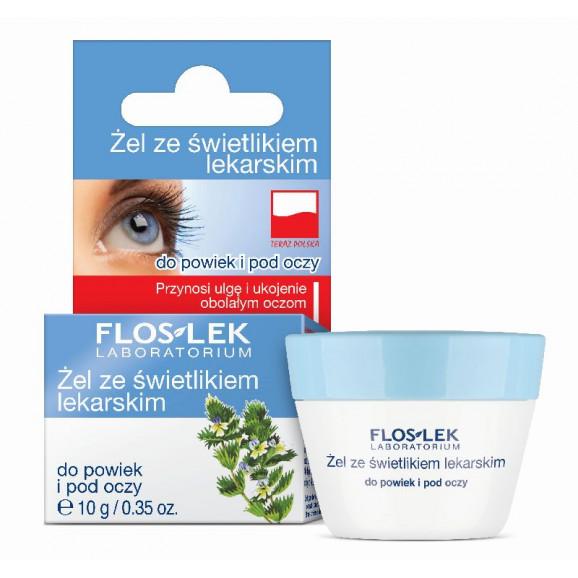 Flos-Lek Żel ze świetlikiem lekarskim do powiek i pod oczy, 10 g - zdjęcie produktu