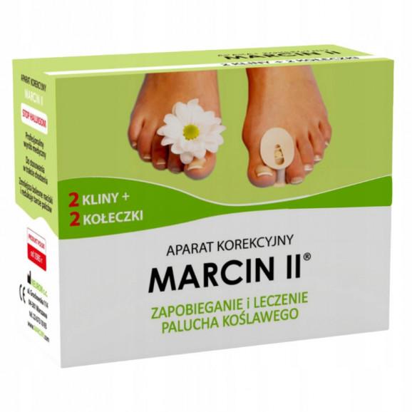 Marcin II, aparat korekcyjny na haluksy, 2 kliny + 2 kołeczki Marcin II, aparat korekcyjny na haluksy, 2 kliny + 2 kołeczki - zdjęcie produktu