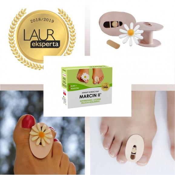 Marcin II, aparat korekcyjny na haluksy, 2 kliny + 2 kołeczki Marcin II, aparat korekcyjny na haluksy, 2 kliny + 2 kołeczki - zdjęcie produktu