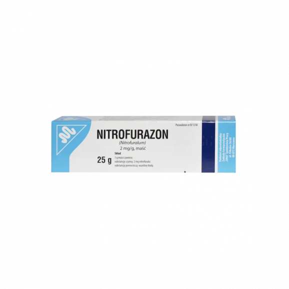 Nitrofurazon, 2 mg/g, maść, 25 g Nitrofurazon, 2 mg/g, maść, 25 g - zdjęcie produktu