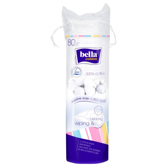 Bella Cotton Płatki Kosmetyczne Okrągłe 80 Sztuk - zdjęcie produktu