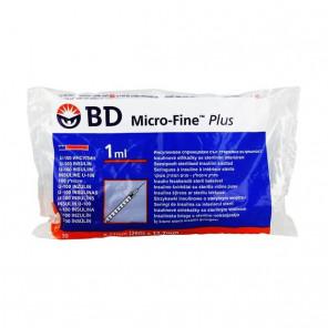 Strzykawki insulinowe BD Micro-Fine Plus 1ml, 29G – U-100 (10 sztuk) – wyrób medyczny - zdjęcie produktu
