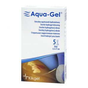 Aqua-Gel opatrunek hydrożelowy (5,5 x 11 cm) 5 szt. - zdjęcie produktu