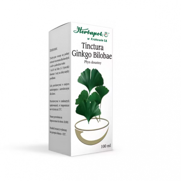 Tinctura Ginkgo Bilobae 100ml – lek roślinny Tinctura Ginkgo Bilobae 100ml – lek roślinny - zdjęcie produktu