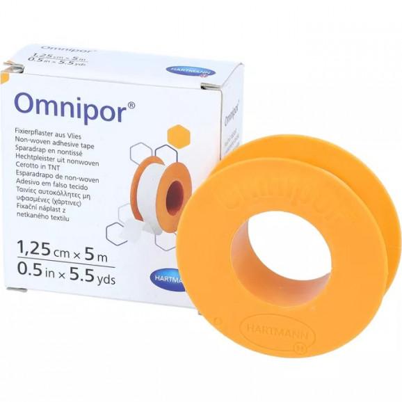 Hartmann Plaster OMNIPOR, włókninowy na kółku (1,25 cm x 5 m) – wyrób medyczny - zdjęcie produktu