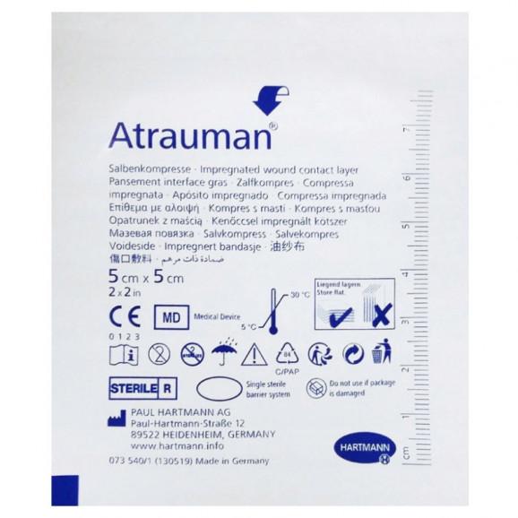Hartmann Atrauman 5cm x 5cm opatrunki z maścią (10 szt.) - zdjęcie produktu