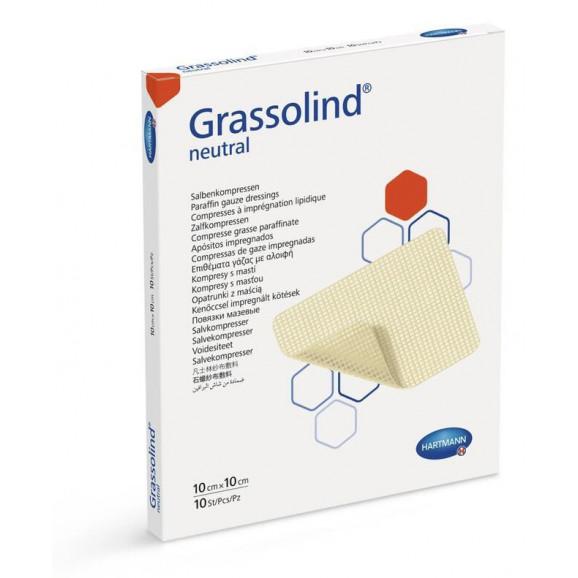 Hartmann Grassolind Neutral - opatrunek z maścią (10 x 10 cm), 10 sztuk - zdjęcie produktu