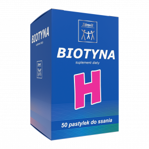 Zdrovit Biotyna – suplement diety (50 pastylek o smaku ananasowym) - zdjęcie produktu
