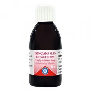 Gencjana 0,5% roztwór wodny płyn na skórę, 20 g - zdjęcie produktu
