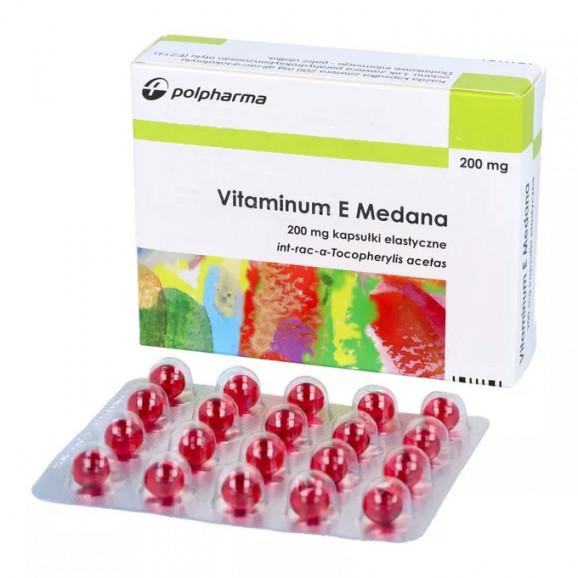 Vitaminum E Medana 200 mg, kapsułki elastyczne (20 szt.) - zdjęcie produktu