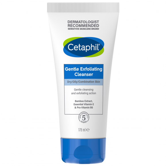 Cetaphil, delikatny żel oczyszczający do twarzy z peelingiem, 178 ml - zdjęcie produktu