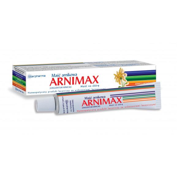 Arnimax Maść Arnikowa 40 g – produkt homeopatyczny Arnimax Maść Arnikowa 40 g – produkt homeopatyczny - zdjęcie produktu
