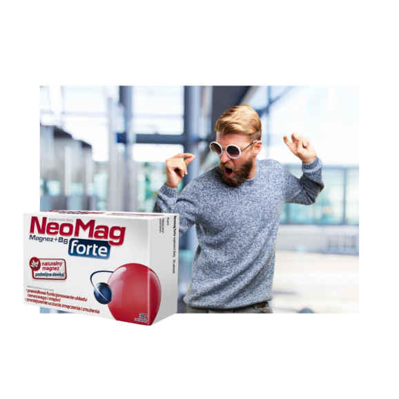 NeoMag Forte Magnez + B6 Aflofarm, tabletki, 30 szt. - zdjęcie produktu