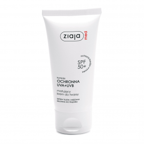 Ziaja Med Kuracja Ochronna UVA+UVB SPF50+, matujący krem do twarzy, 50 ml - zdjęcie produktu