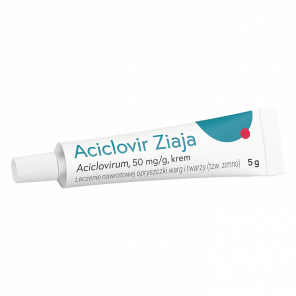 Aciclovir Ziaja, krem 0,05 g/g – do leczenia opryszczki (5 g) - zdjęcie produktu