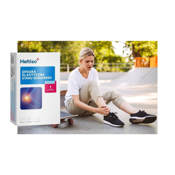 Heltiso Opaska elastyczna stawu skokowego, rozmiar M, 1 szt. - zdjęcie produktu