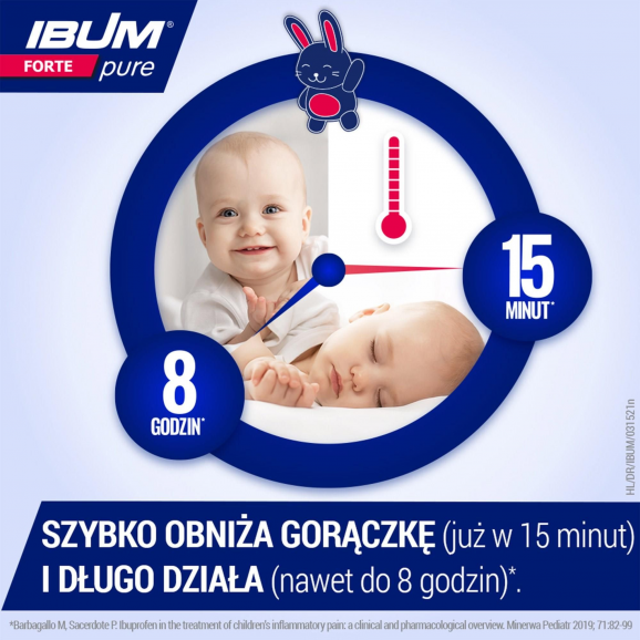Ibum Forte Pure 200 mg/ 5 ml, zawiesina doustna dla dzieci od 3 miesiąca, 100 g - zdjęcie produktu