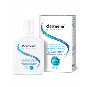Dermena Sensitive – szampon do wrażliwej skóry głowy i nadmiernie wypadających włosów (200 ml) - zdjęcie produktu