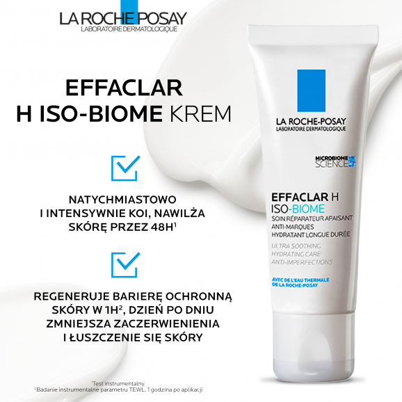 La Roche-Posay Effaclar H Iso-Biome – krem nawilżający (40 ml) - zdjęcie produktu