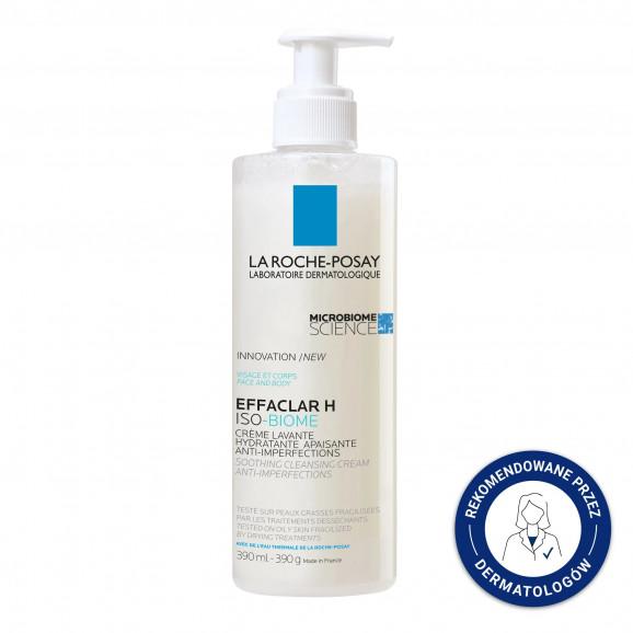 La Roche-Posay Effaclar H Iso-Biome – kojący krem myjący (390 ml) - zdjęcie produktu